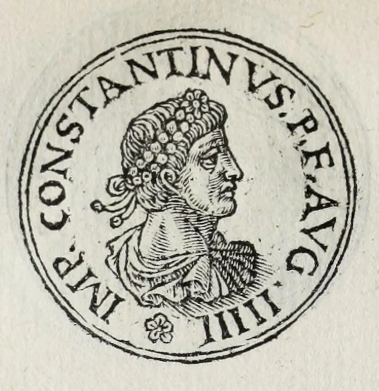 An illustration from Prima[-seconda] parte del Prontvario de le medaglie de piv illvstri & fulgenti huomini & donne : dal principio del mondo insino al presente tempo, con le lor vite in compendio raccolte, 1553, leaf 310