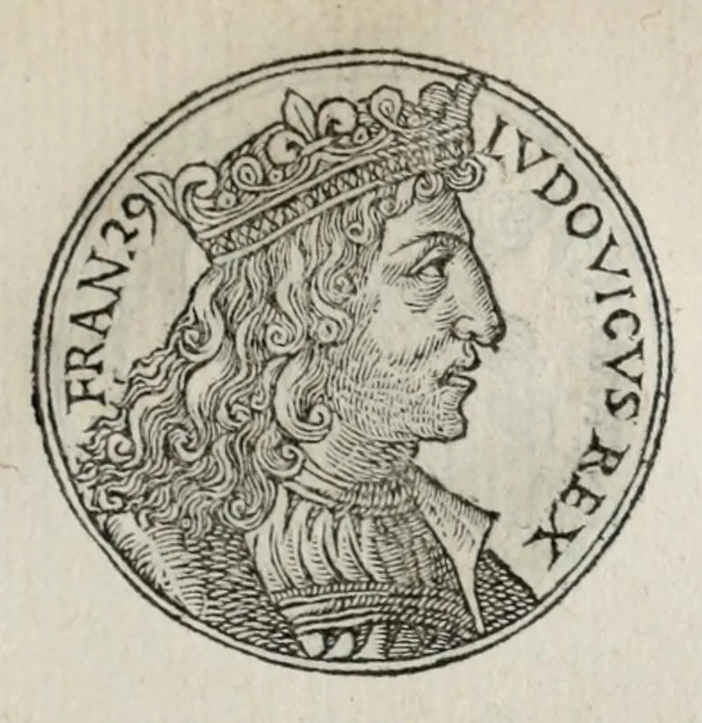 An illustration from Prima[-seconda] parte del Prontvario de le medaglie de piv illvstri & fulgenti huomini & donne : dal principio del mondo insino al presente tempo, con le lor vite in compendio raccolte, 1553, leaf 321