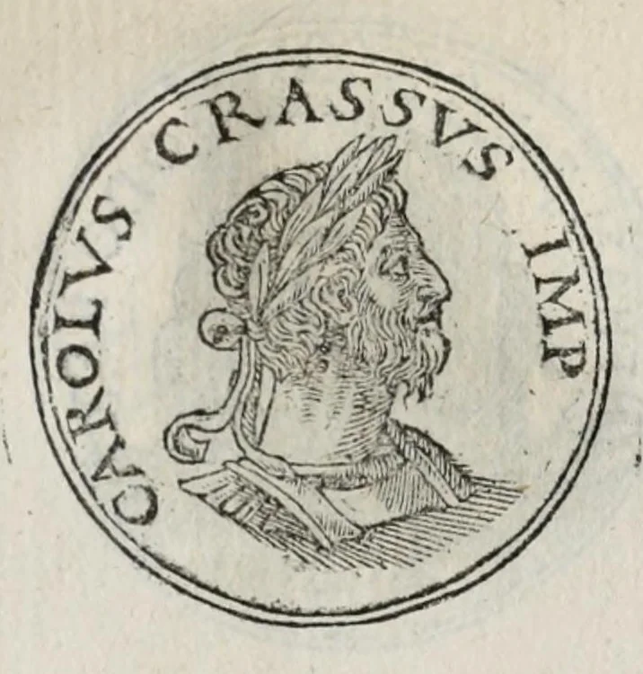 An illustration from Prima[-seconda] parte del Prontvario de le medaglie de piv illvstri & fulgenti huomini & donne : dal principio del mondo insino al presente tempo, con le lor vite in compendio raccolte, 1553, leaf 321