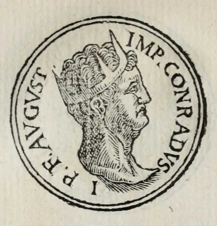 An illustration from Prima[-seconda] parte del Prontvario de le medaglie de piv illvstri & fulgenti huomini & donne : dal principio del mondo insino al presente tempo, con le lor vite in compendio raccolte, 1553, leaf 326