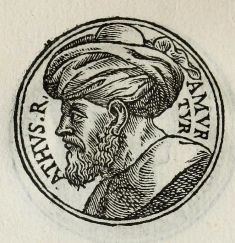 An illustration from Prima[-seconda] parte del Prontvario de le medaglie de piv illvstri & fulgenti huomini & donne : dal principio del mondo insino al presente tempo, con le lor vite in compendio raccolte, 1553, leaf 384