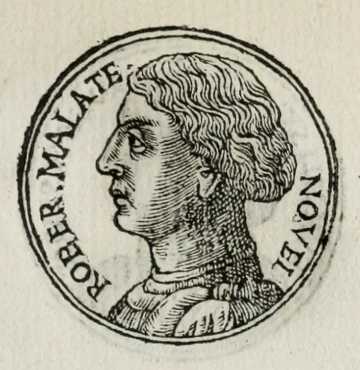 An illustration from Prima[-seconda] parte del Prontvario de le medaglie de piv illvstri & fulgenti huomini & donne : dal principio del mondo insino al presente tempo, con le lor vite in compendio raccolte, 1553, leaf 395