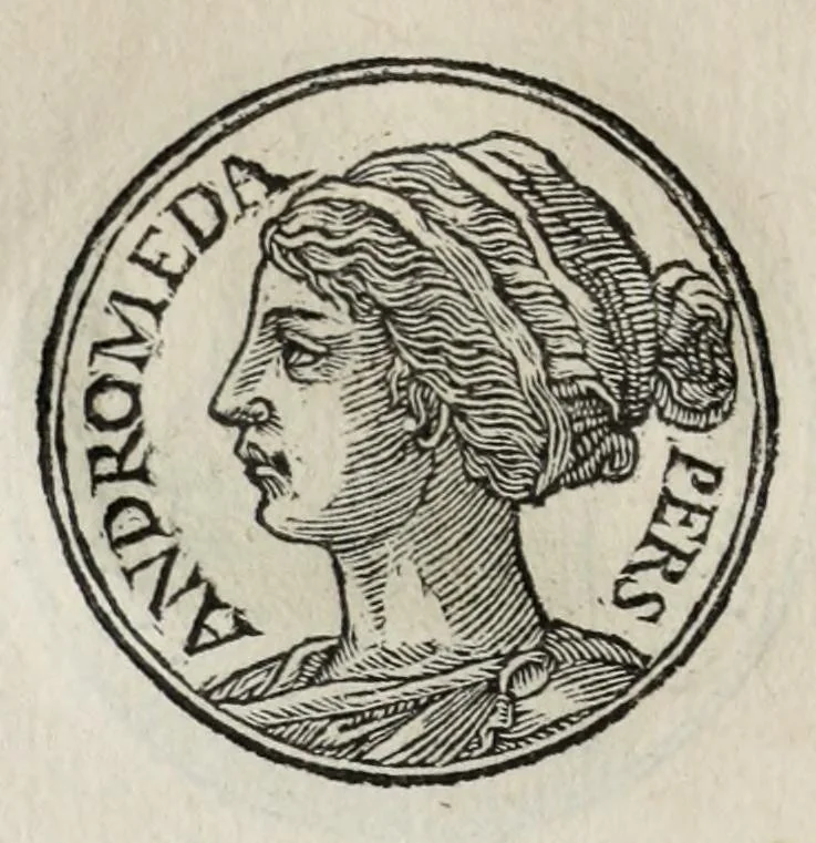 An illustration from Prima[-seconda] parte del Prontvario de le medaglie de piv illvstri & fulgenti huomini & donne : dal principio del mondo insino al presente tempo, con le lor vite in compendio raccolte, 1553, leaf 40