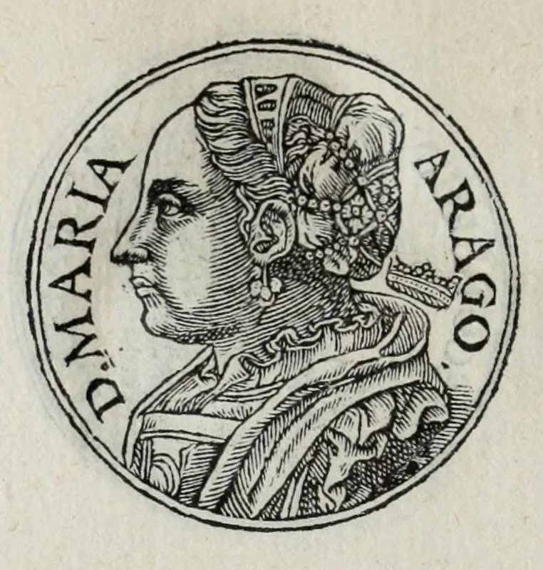An illustration from Prima[-seconda] parte del Prontvario de le medaglie de piv illvstri & fulgenti huomini & donne : dal principio del mondo insino al presente tempo, con le lor vite in compendio raccolte, 1553, leaf 432