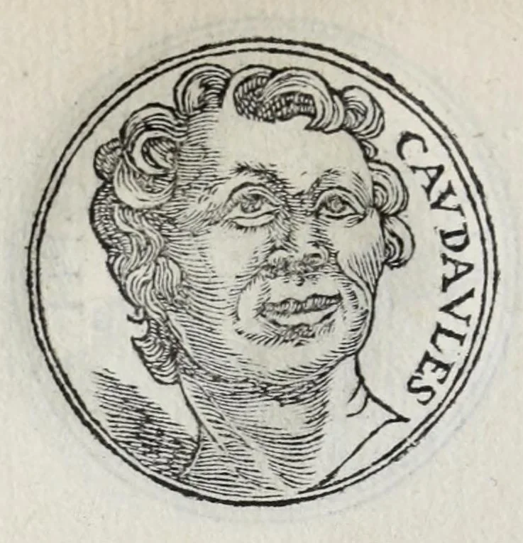 An illustration from Prima[-seconda] parte del Prontvario de le medaglie de piv illvstri & fulgenti huomini & donne : dal principio del mondo insino al presente tempo, con le lor vite in compendio raccolte, 1553, leaf 98
