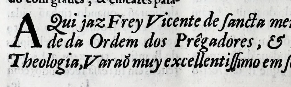 An illustration from Primeira[-quarta] parte da historia de S. Domingos : particular do reino e conquistas de Portugal, 1623, leaf 174
