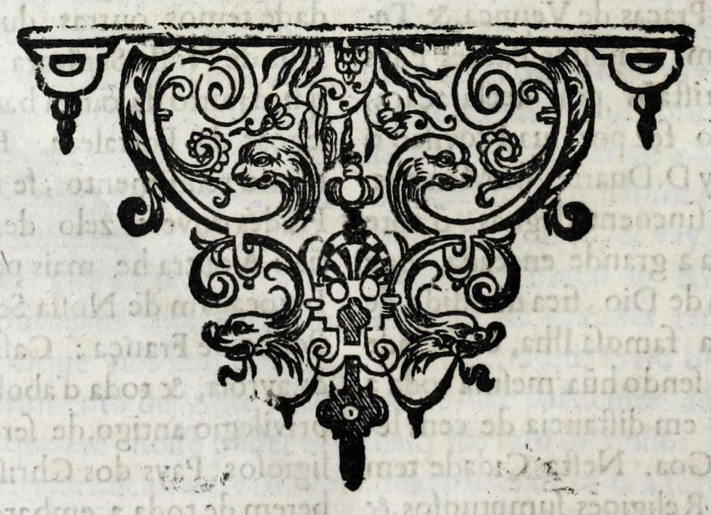 An illustration from Primeira[-quarta] parte da historia de S. Domingos : particular do reino e conquistas de Portugal, 1623, leaf 504