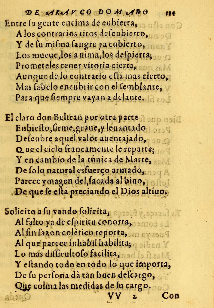 An illustration from Primera parte de Arauco domado, compuesto por el licenciado Pedro de Oña. .., 1596, leaf 711