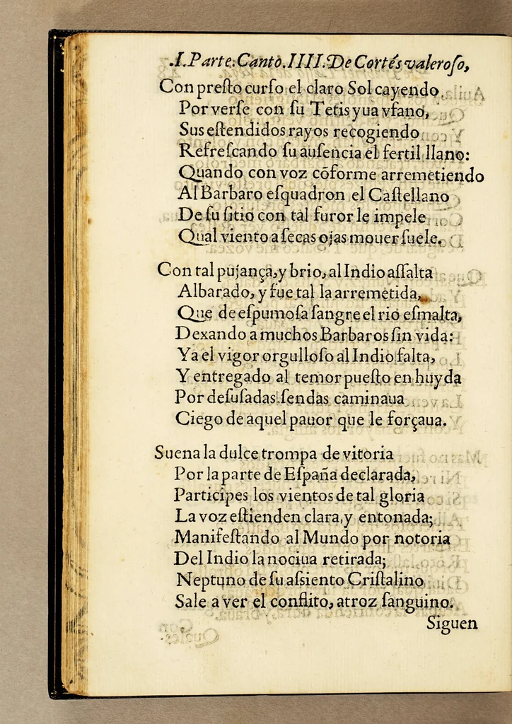An illustration from Primera parte de Cortés Valeroso, y Mexicana, de Gabriel Lasso de la Vega ., 1588, leaf 118