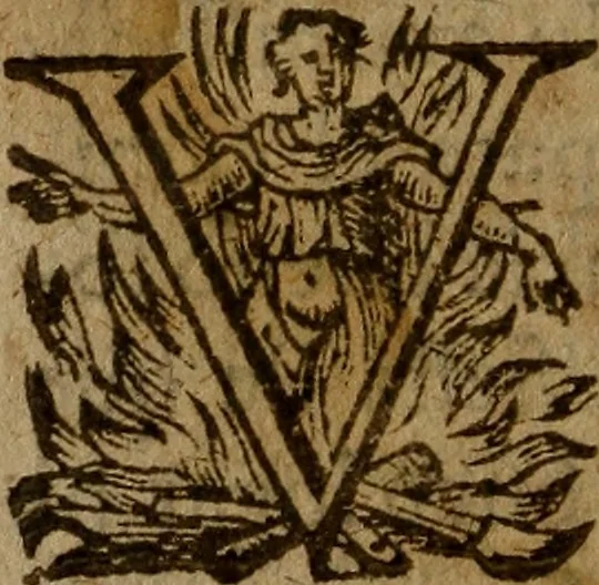 An illustration from Primera parte de Gvzman de Alfarache,, 1600, leaf 447