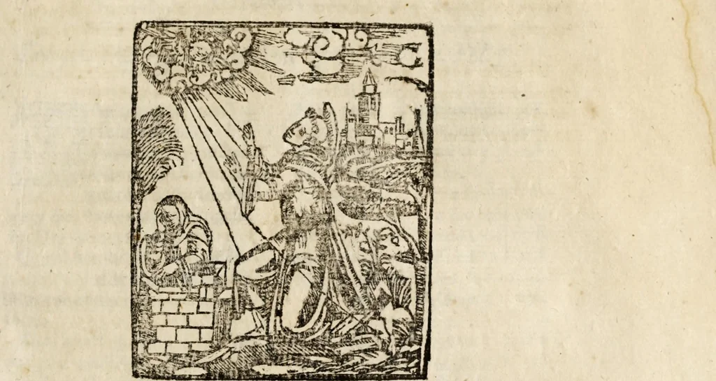An illustration from Primera parte de las demostraciones católicas y principios en q<ue> se funda la verdad de nuestra christiana religión, 1593, leaf 798
