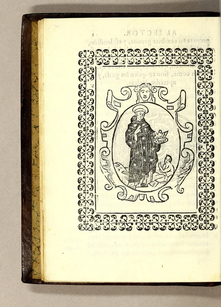 An illustration from Primera parte de la chronica augustiniana de Mechoacan, : en que se tratan, y escriuen las vidas de nueue varones apostolicos, augustinianos., 1624, leaf 26