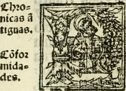 An illustration from Primera parte de las Cronicas de la orden de los frayles menores del seraphico padre Sant Francisco, instituydor y primero ministro general, que se puede llamar vitas patrum de los menores .., 1563, leaf 275