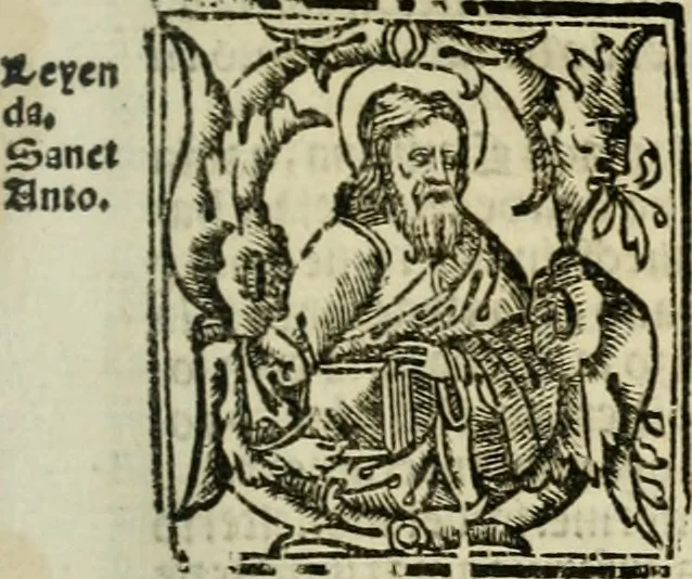 An illustration from Primera parte de las Cronicas de la orden de los frayles menores del seraphico padre Sant Francisco, instituydor y primero ministro general, que se puede llamar vitas patrum de los menores .., 1563, leaf 370