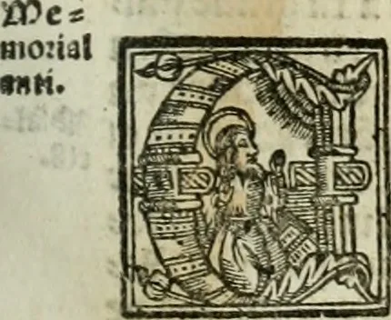 An illustration from Primera parte de las Cronicas de la orden de los frayles menores del seraphico padre Sant Francisco, instituydor y primero ministro general, que se puede llamar vitas patrum de los menores .., 1563, leaf 380