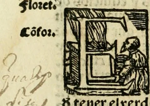 An illustration from Primera parte de las Cronicas de la orden de los frayles menores del seraphico padre Sant Francisco, instituydor y primero ministro general, que se puede llamar vitas patrum de los menores .., 1563, leaf 419