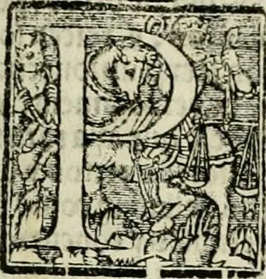 An illustration from Primera parte de las Cronicas de la orden de los frayles menores del seraphico padre Sant Francisco, instituydor y primero ministro general, que se puede llamar vitas patrum de los menores .., 1563, leaf 8