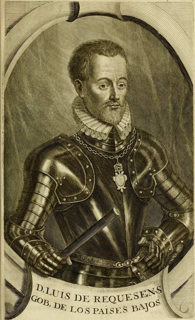 An illustration from Primera[-segunda] decada de las guerras de Flandes ..., 1681, leaf 406