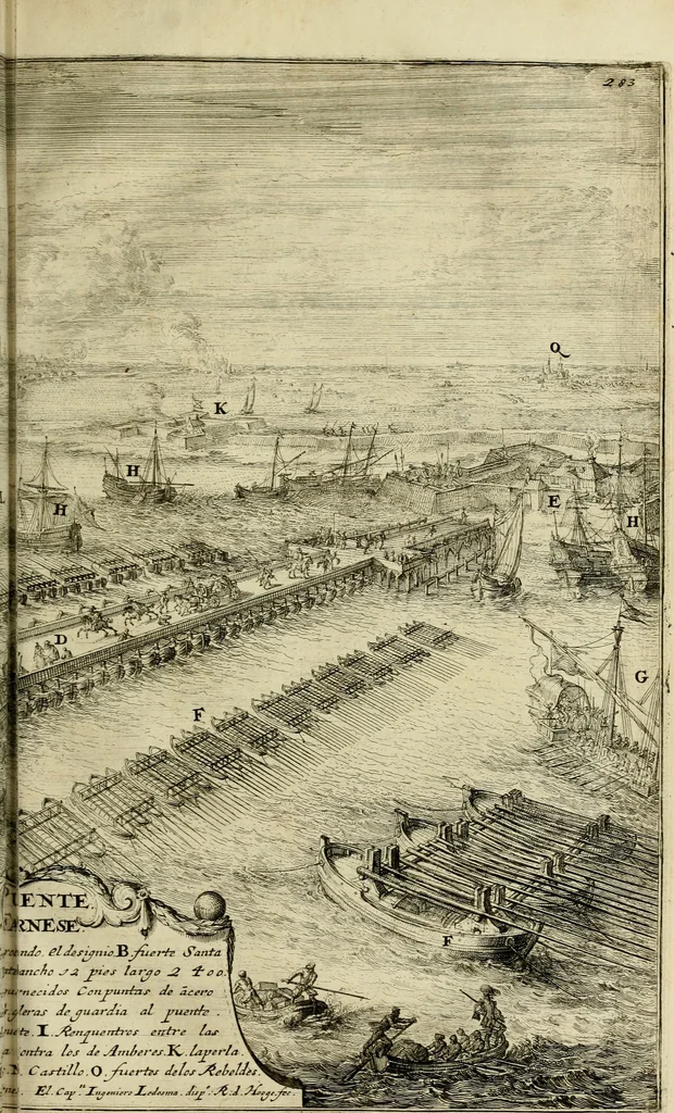 An illustration from Primera[-segunda] decada de las guerras de Flandes ..., 1681, leaf 336