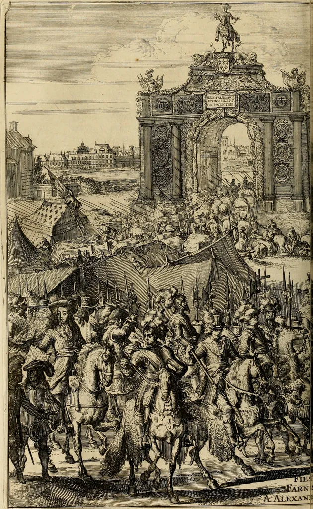 An illustration from Primera[-segunda] decada de las guerras de Flandes ..., 1681, leaf 237