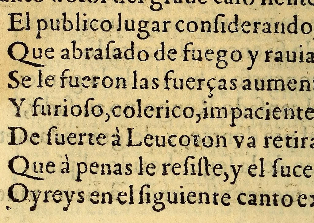 An illustration from Primera, segunda, y tercera partes de la Araucana de don Alonso de Ercilla y Çuñiga ., 1590, leaf 328