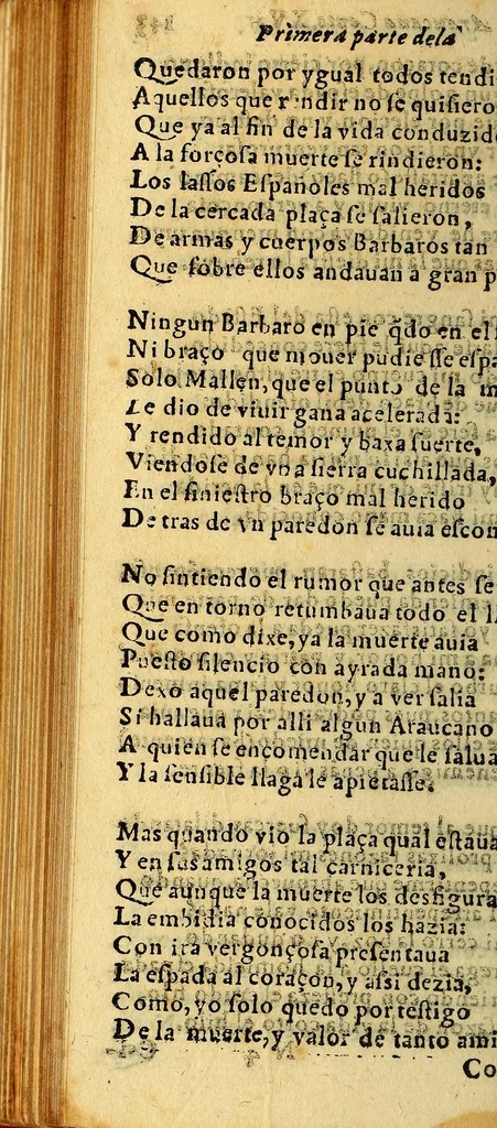 An illustration from Primera segunda, y tercera partes de la Araucana de don Alonso de Ercilla y Cuñiga ., 1592, leaf 322