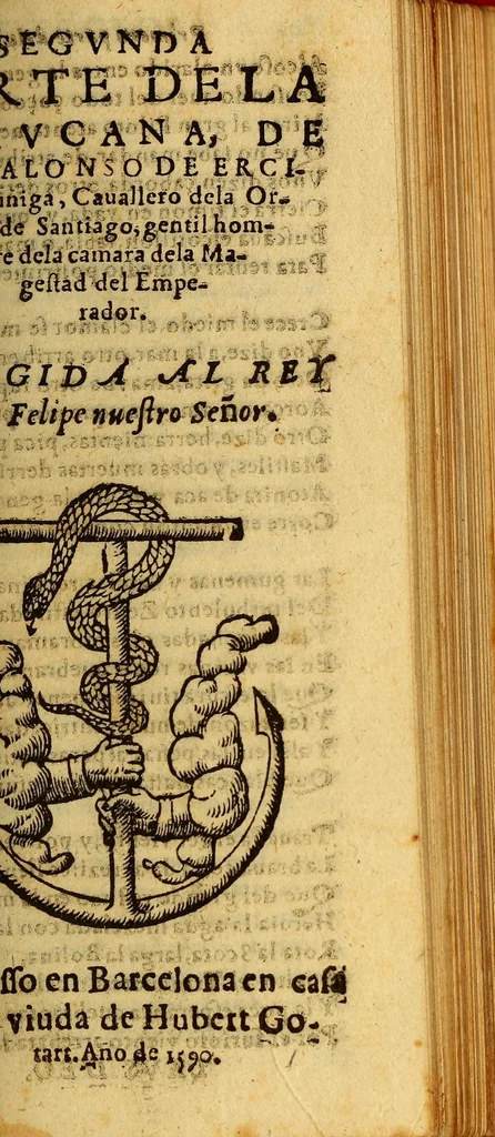An illustration from Primera segunda, y tercera partes de la Araucana de don Alonso de Ercilla y Cuñiga ., 1592, leaf 331