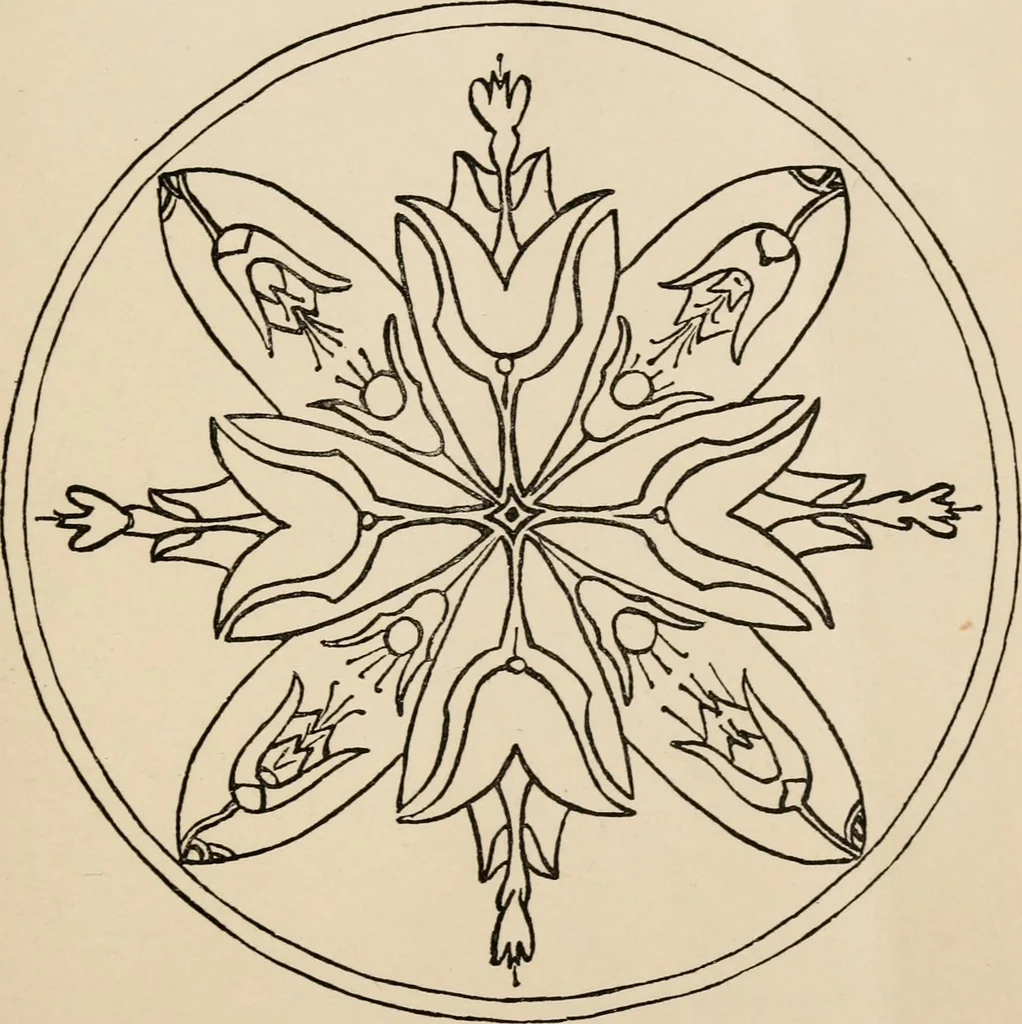 An illustration from Primer of design, 1878, leaf 104