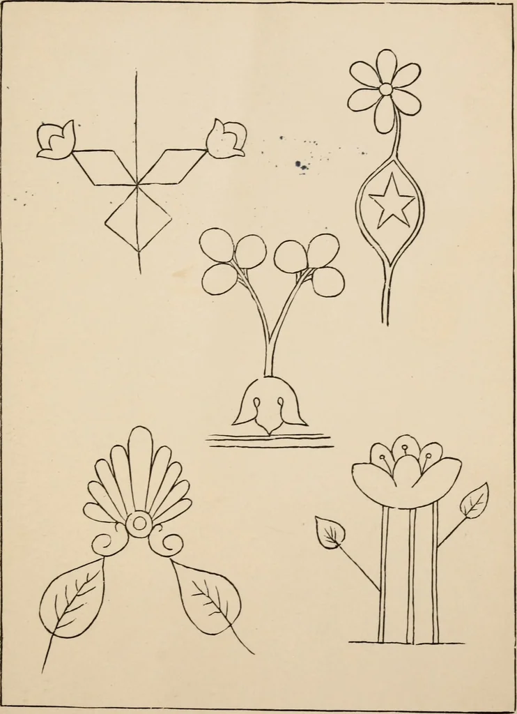 An illustration from Primer of design, 1878, leaf 86