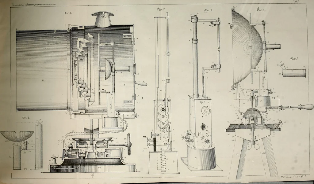 An illustration from Primienenie elektricheskago osvieshcheniia dlia voennykh tsielei : s chetyrmia listami chertezhei i politipazhami, 1879, leaf 134