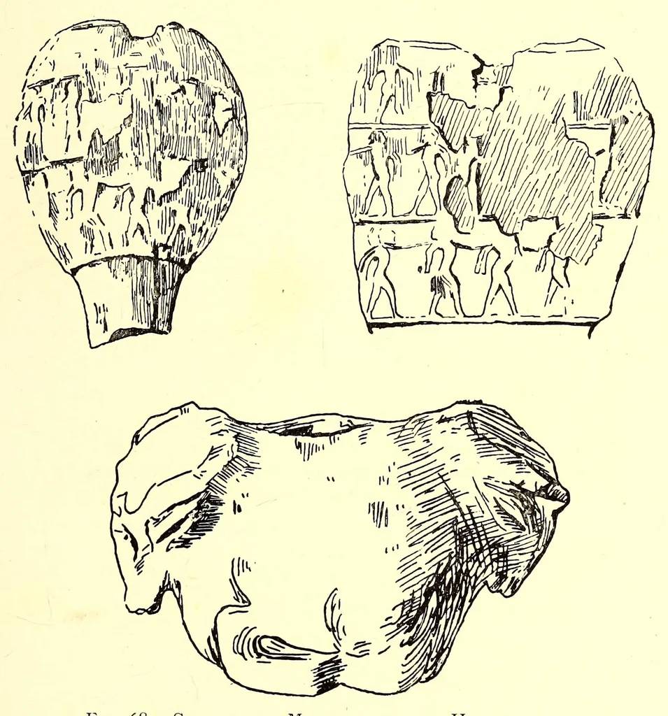 An illustration from Primitive art in Egypt, 1905, leaf 121