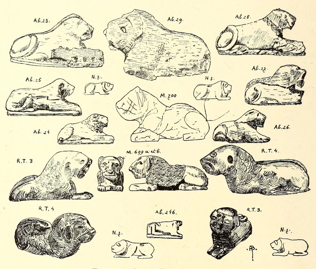 An illustration from Primitive art in Egypt, 1905, leaf 204