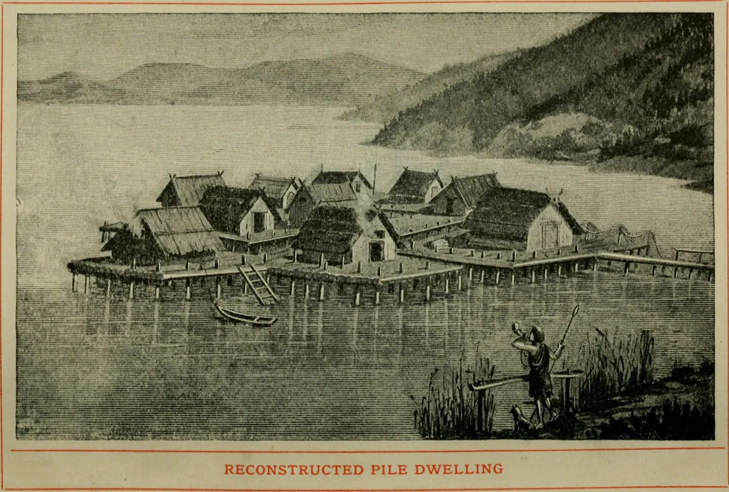 An illustration from Primitive man;, 1900, leaf 5