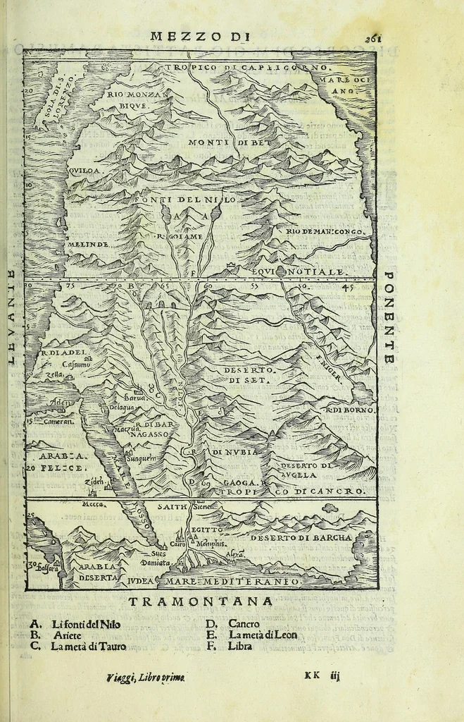 An illustration from Primo volume, & quarta editione delle navigationi et viaggi, 1588, leaf 601