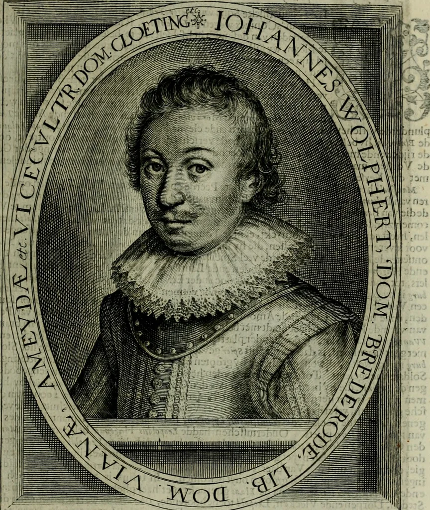 An illustration from Princelyck cabinet : verthoonende t'leven afcomste ende afbeeldingen der voornaemste vorste[n], princen, graven en heeren van Europa jegenwoordig regierende : mitsgaders beschrijvinge vanden staet, landen, rijckdommen ende incomsten der selver ..., 1625, leaf 110