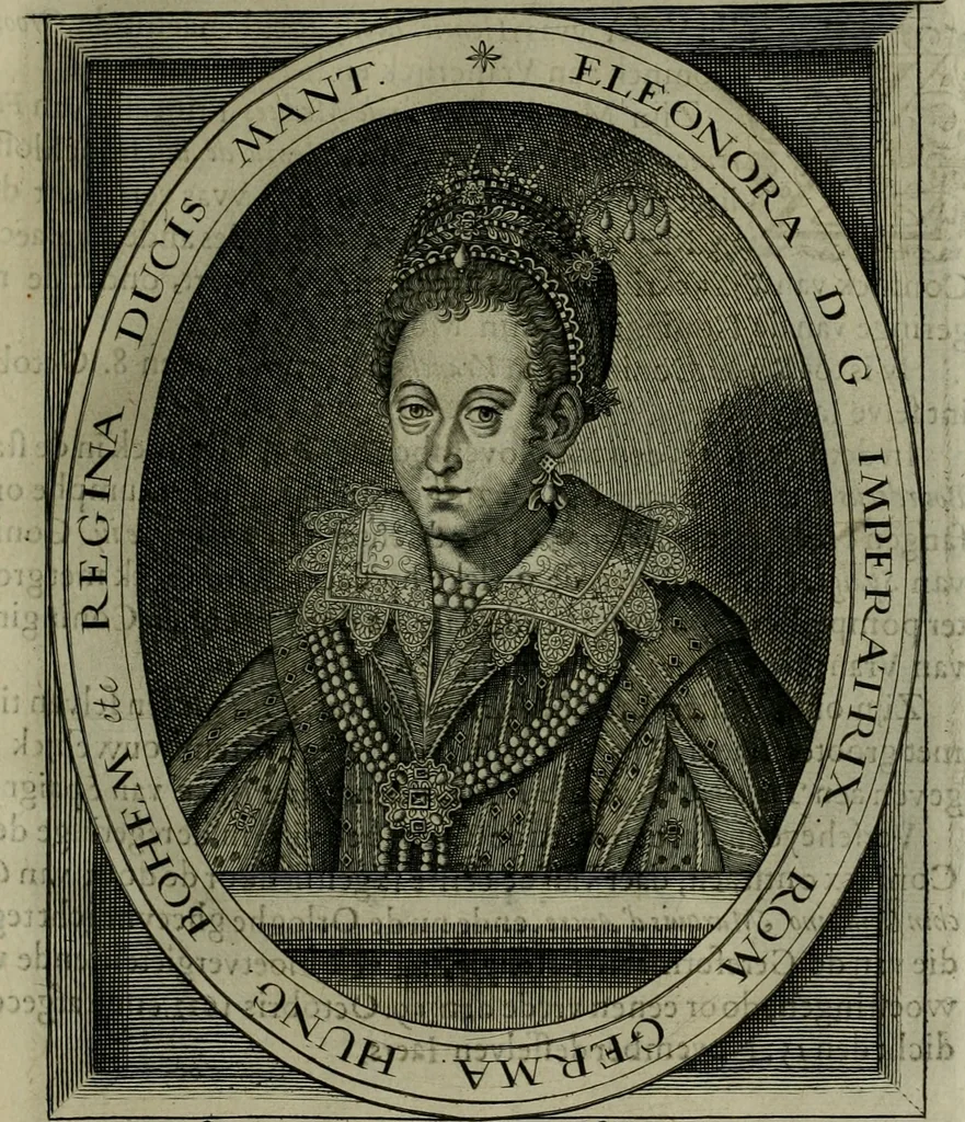 An illustration from Princelyck cabinet : verthoonende t'leven afcomste ende afbeeldingen der voornaemste vorste[n], princen, graven en heeren van Europa jegenwoordig regierende : mitsgaders beschrijvinge vanden staet, landen, rijckdommen ende incomsten der selver ..., 1625, leaf 16