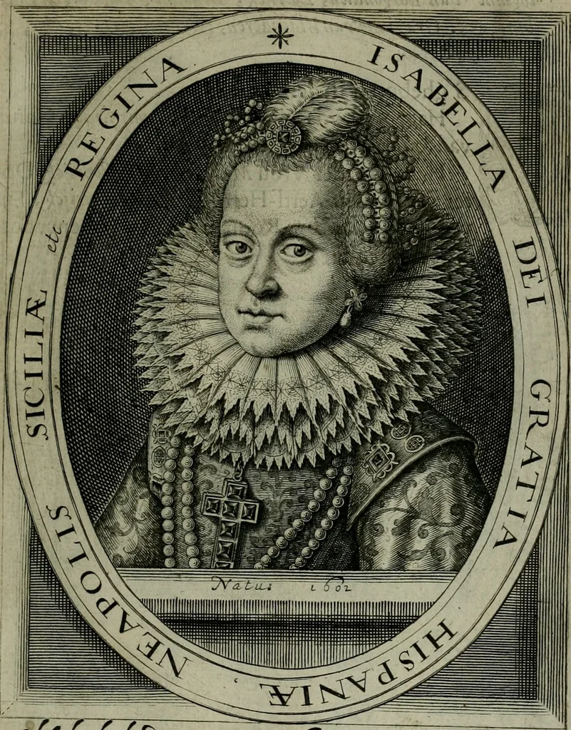 An illustration from Princelyck cabinet : verthoonende t'leven afcomste ende afbeeldingen der voornaemste vorste[n], princen, graven en heeren van Europa jegenwoordig regierende : mitsgaders beschrijvinge vanden staet, landen, rijckdommen ende incomsten der selver ..., 1625, leaf 26