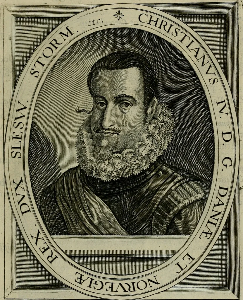 An illustration from Princelyck cabinet : verthoonende t'leven afcomste ende afbeeldingen der voornaemste vorste[n], princen, graven en heeren van Europa jegenwoordig regierende : mitsgaders beschrijvinge vanden staet, landen, rijckdommen ende incomsten der selver ..., 1625, leaf 34