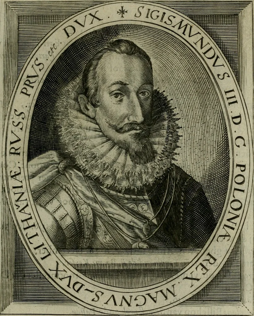 An illustration from Princelyck cabinet : verthoonende t'leven afcomste ende afbeeldingen der voornaemste vorste[n], princen, graven en heeren van Europa jegenwoordig regierende : mitsgaders beschrijvinge vanden staet, landen, rijckdommen ende incomsten der selver ..., 1625, leaf 42