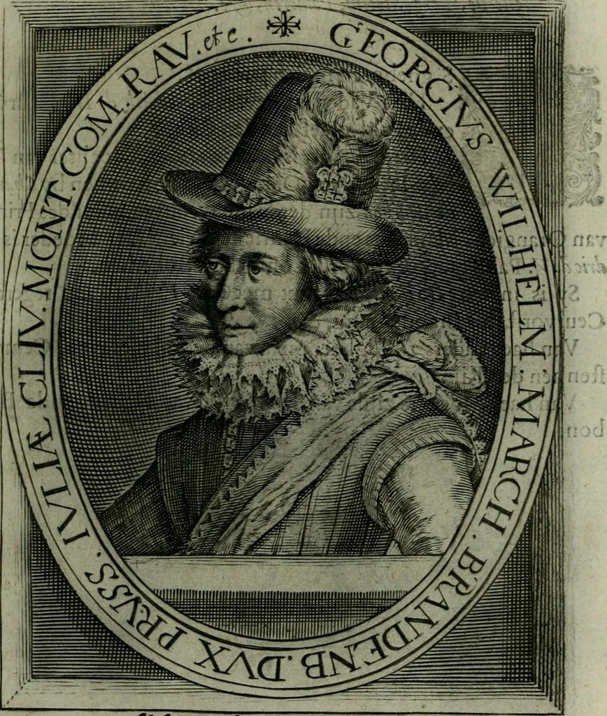 An illustration from Princelyck cabinet : verthoonende t'leven afcomste ende afbeeldingen der voornaemste vorste[n], princen, graven en heeren van Europa jegenwoordig regierende : mitsgaders beschrijvinge vanden staet, landen, rijckdommen ende incomsten der selver ..., 1625, leaf 62