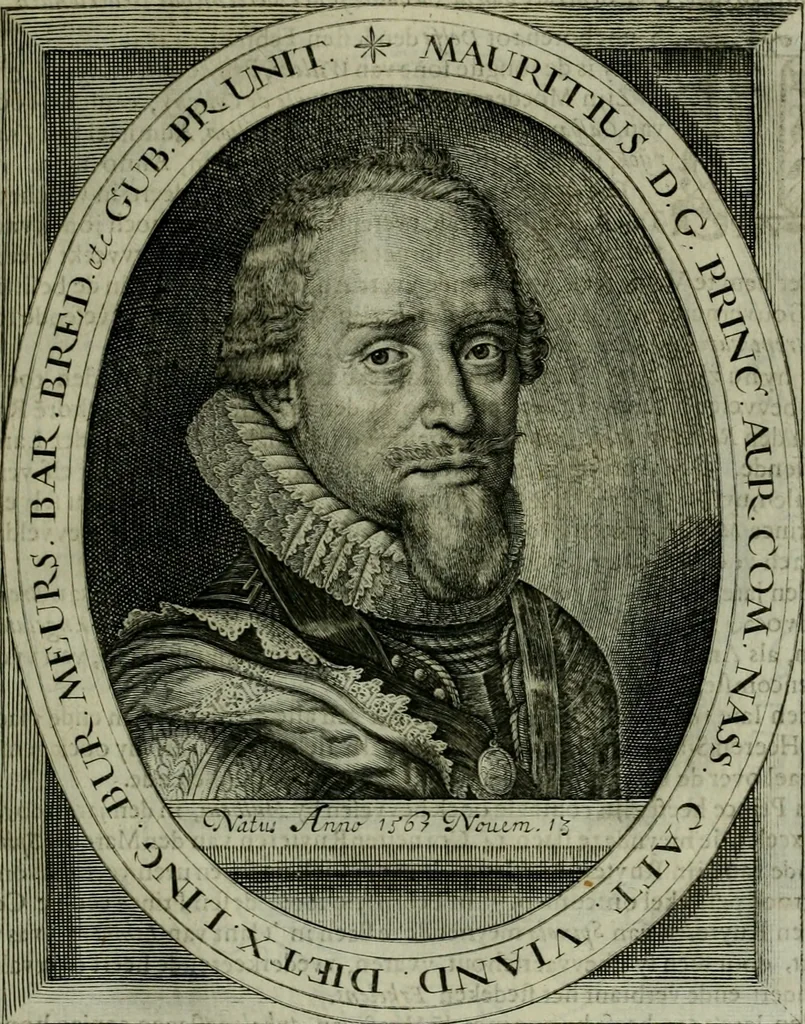 An illustration from Princelyck cabinet : verthoonende t'leven afcomste ende afbeeldingen der voornaemste vorste[n], princen, graven en heeren van Europa jegenwoordig regierende : mitsgaders beschrijvinge vanden staet, landen, rijckdommen ende incomsten der selver ..., 1625, leaf 92