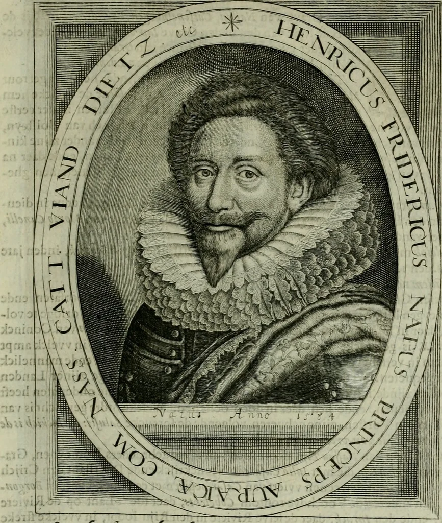 An illustration from Princelyck cabinet : verthoonende t'leven afcomste ende afbeeldingen der voornaemste vorste[n], princen, graven en heeren van Europa jegenwoordig regierende : mitsgaders beschrijvinge vanden staet, landen, rijckdommen ende incomsten der selver ..., 1625, leaf 94