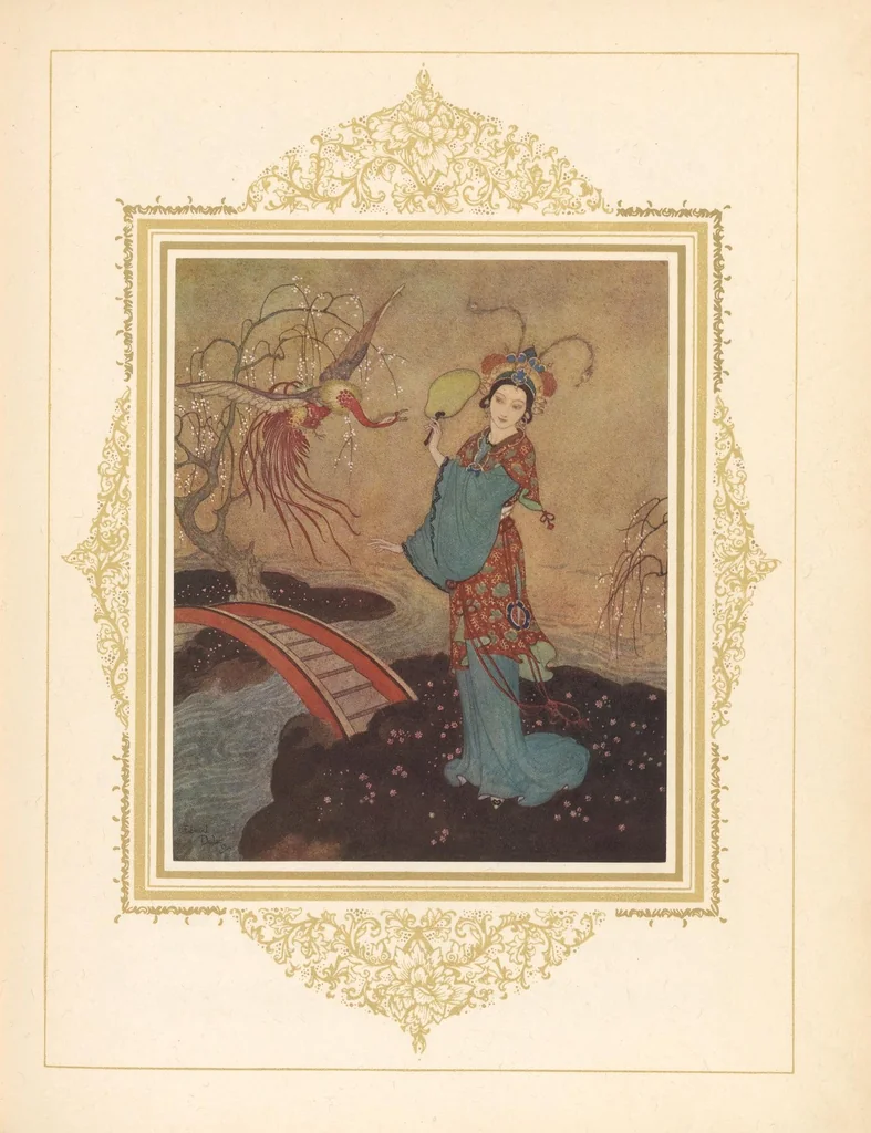 An illustration from La Princesse Badourah : conte des Mille et une nuits, 1914, leaf 13