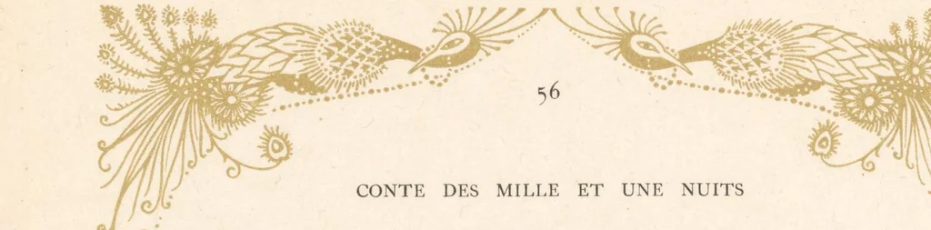 An illustration from La Princesse Badourah : conte des Mille et une nuits, 1914, leaf 90