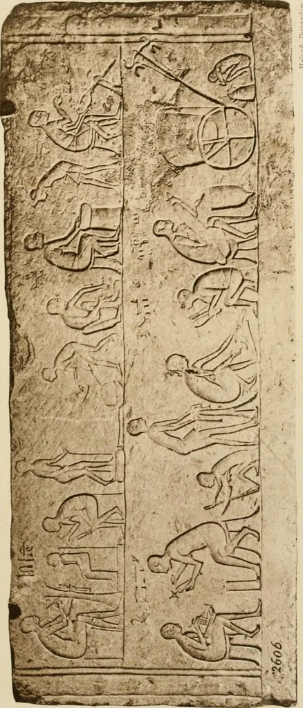 An illustration from Principaux monuments du Musée égyptien de Florence : première partie : stèles, bas-reliefs et fresques, 1882, leaf 136