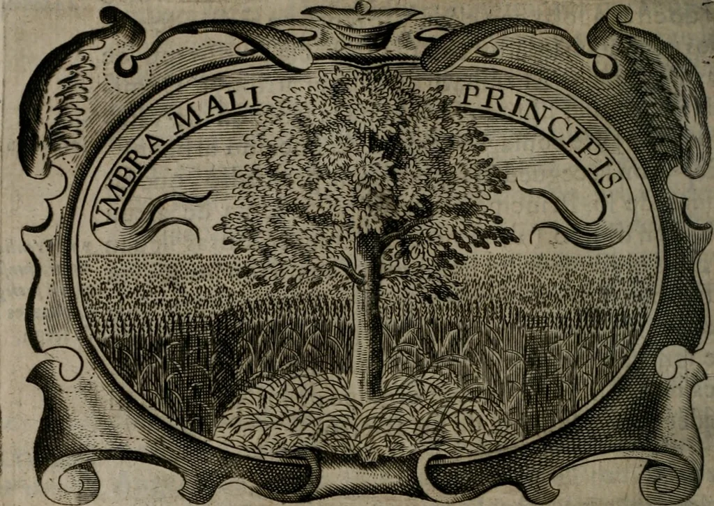 An illustration from Principe perfecto y ministros aiustados : documentos politicos, y morales en emblemas, 1662, leaf 135