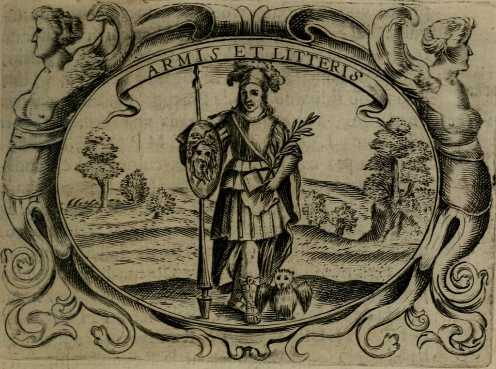 An illustration from Principe perfecto y ministros aiustados : documentos politicos, y morales en emblemas, 1662, leaf 142