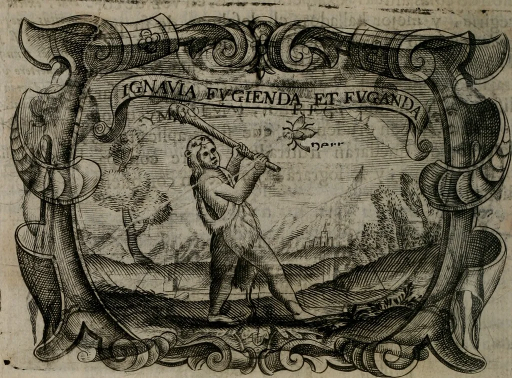 An illustration from Principe perfecto y ministros aiustados : documentos politicos, y morales en emblemas, 1662, leaf 179