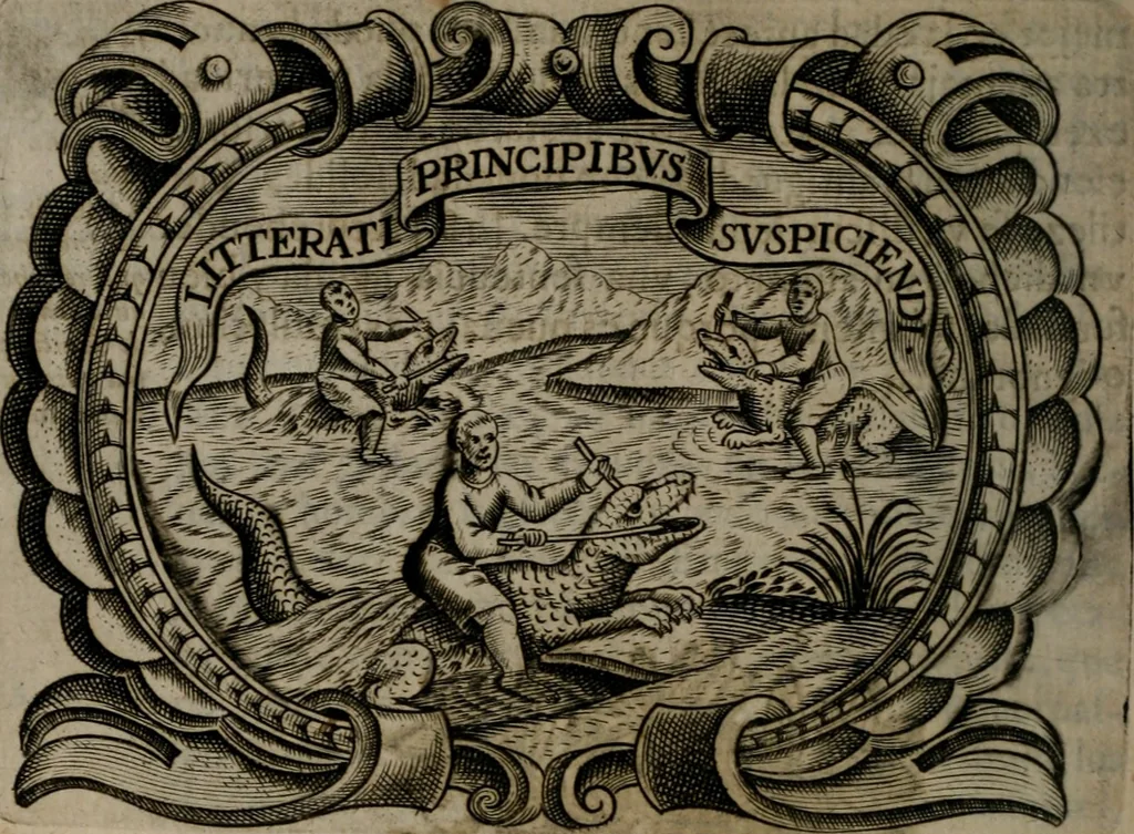An illustration from Principe perfecto y ministros aiustados : documentos politicos, y morales en emblemas, 1662, leaf 225