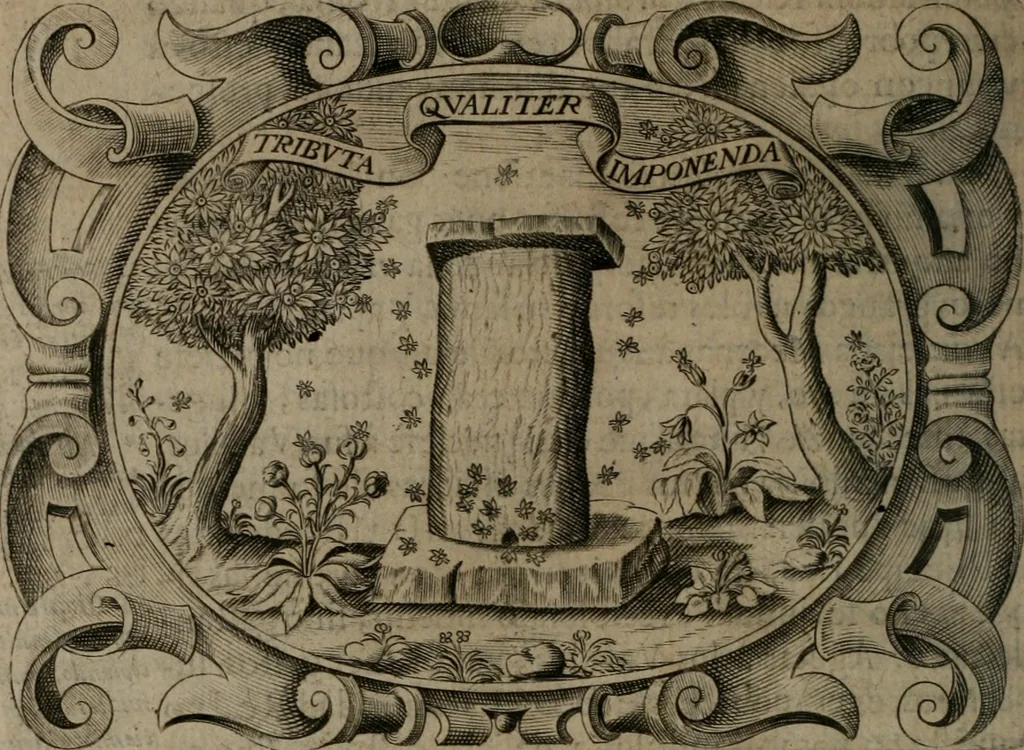 An illustration from Principe perfecto y ministros aiustados : documentos politicos, y morales en emblemas, 1662, leaf 235